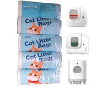 BUNMO Sacchetti per Escrementi per Gatti, Sacchi per Lettiera per PURA Max, PURA Max 2 e PURA X, 5 Rotoli*20 (100 Pezzi), 55 x 30 cm