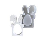 Bunnies Auricolare Stampo In Silicone Per Sapone Candele Che Produce Stampi Per Bocci Coniglietti Da Coniglietti Le Caramelle Che Cuocerono Stampo