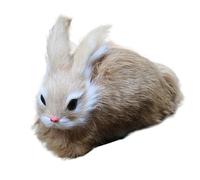 Bunny Animale Ripieno, Consistenza Morbida Di Peluche, 14x9x11 Cm, Figurina Da Coniglio Da Collezione, Bambola Coniglietto Aurico