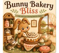 Bunny Bakery Bliss: Cute and Cozy Bakery Coloring Book for Adults