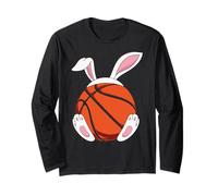 Bunny Basketball Easter Day Camicia per Ragazzi Uomini Bambini Pasqua Maglia a Manica