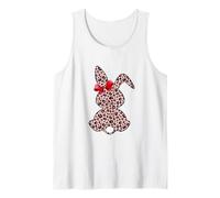 Bunny Buffalo Leopard Plaid Print Happy Easter Day Uomo Donna Canotta