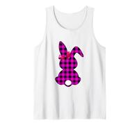 Bunny Buffalo Rosa Plaid Happy Easter Day Donne Ragazze Bambini Canotta