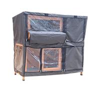 BUNNY BUSINESS Copertura per conigliera deluxe con vassoi scorrevoli e scomparto per fieno per adattarsi alla conigliera BB-48-DDL-HR 122 x 50 x 100 cm, si prega di notare che questa è solo la