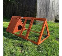 Bunny Business Pet Supplies Apex Run con recinto Coniglio o Guinea Run Hutches, 1,2 m Triangolare Runs (Red-HVY)