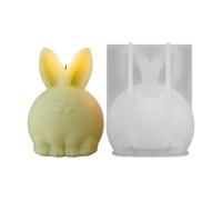 Bunny Candle Molds, Silicone Casting Mold, Non -Stick Molds For Handmade Candles Resin Plaster Oro Clay, Flessibile Material Design, Perfect For Home DIY Crafts, Holidays Easter,