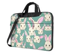 Bunny carino Stampa Borsa Protettiva Del Computer Portatile Borse Versatile Caso Del Computer Morbido Donne Uom, Nero, 13 inch