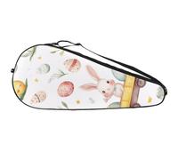 Bunny Chick and Eggs on The Train - Custodia leggera per racchette da tennis, con tracolla regolabile