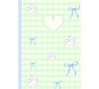 Bunny composition notebook: cute and coquette lined notebook A5