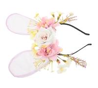 Bunny Ear - Cerchietto per capelli con orecchie di animali dolci, per feste e occasioni speciali, leggero e confortevole da indossare