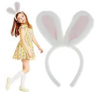 Bunny Ears Headband - Soft Plush Bunny Easter Headband, Easter Headdress Bunny Ears | Cute Animal Ear Headpiece Costumes, Festival Fuzzy Cosplay Bunny Hairband for Women, Girls, and Boys