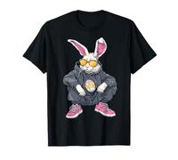 bunny face happy easter day tee cute rabbit sunglasses Maglietta