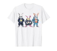 bunny face happy easter day tee cute rabbit sunglasses Maglietta