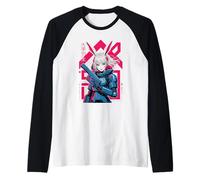 Bunny Girl Techwear Harajuku Anime Manga Cyberpunk Estetica Maglia con Maniche Raglan