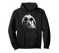 Bunny Grunge Style Hipster Occhiali da Sole Holland Lop Rabbit Felpa con Cappuccio
