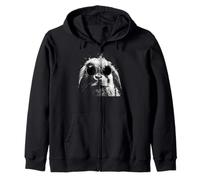 Bunny Grunge Style Hipster Occhiali da Sole Holland Lop Rabbit Felpa con Cappuccio