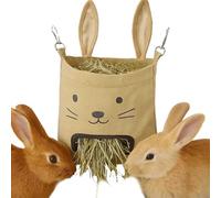 BUNNY HAY BASS - CANVAS HUNSHABLE Piccoli animali domestici, borsa per supporto per distributore di stoccaggio per cincillà, criceti, conigli con facile accesso e alimentazione organizzata per animali
