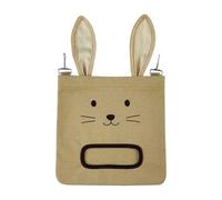 BUNNY HAY BASS - Piccola alimentatore di fieno per animali domestici per animali domestici, facile distributore di stoccaggio con tote del supporto, design appesobile per lo spazio per l'alimentazione