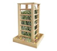 Bunny Hay Feeder - 9.65x14.57 inches Rabbit Cage Feeder Rack | Heavy Duty Small Animal Food Feeding Holder | for Ferret Squirrel Chinchilla Hamster Hedgehog Small Pet Hay Holder