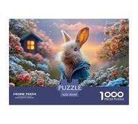 Bunny in A Blue Coat Peter Rabbit Standing 1000 Pezzi Carta Ecologica Resistente Puzzle Premium Bunny Impossibilmente Difficile Gioco Creativo Puzzle Regali Per Famiglia E Amici 70x50cm/1000pcs
