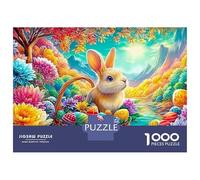 Bunny in An Easter Egg Basket Puzzle Da 1000 Pezzi Lucky Rabbit Sfidante E Di Ingegno Per Tutte Le Età 38x26cm/1000pcs