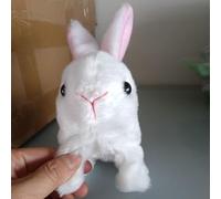 Bunny interattivo realistico, giocattoli coniglietti interattivi per bambini - Figure di giocattoli interattive peluche di coniglietto imbottito - PET ELETTRONIC PEFFE PUNFE IL RABBIO REALISTICO RABBI