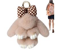 Bunny Keychain - Keyring | Plush Bunny Keychain | Easter Rabbit Keychain Plush Pendant, Women Seasonal Bag Ornaments, Commuting Traveling Purse Pendant Bunny, Peluche Toy For Backpack, School Bag