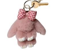 Bunny Keychain - Keyring | Plush Bunny Keychain | Easter Rabbit Keychain Plush Pendant, Women Seasonal Bag Ornaments, Commuting Traveling Purse Pendant Bunny, Peluche Toy For Backpack, School Bag