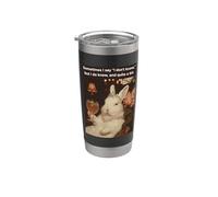 Bunny lo so, e un po 'sarcastico Bicchiere termico in acciaio inox doppia parete