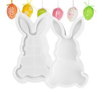 Bunny Mold, Coniglio Non-Stick Tray Mold, Soft Mould for Candle Making, Perfect for Easter, Birthday, Christmas & New Year Decorations, 28 g, Silicone Material