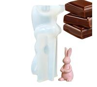 Bunny Mold Silicone - Animal Candle Casting Template,Rabbit Mold,for Resin Clay Party Birthday Celebration Home Decor Dinner Table Bookshelf