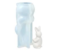 Bunny Molds, Aromatherapy Candle Making Template, Easter Silicone Molds | Creative Craft Tool, Resin And Wax Mold, Fun DIY Clay Accessory For Spring Holiday Party Birthday Bookshelf Dinner