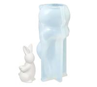 Bunny Molds - Silicone Candle Making Template for Easter | Flexible Aromatherapy Mold with Detailed Bunny Design & Easy Release Feature for Spring Crafts, Holiday Party Decor and Table Centerpieces