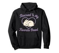 Bunny Mom Rabbit Rescue Adopt Don't Shop Bunny Foster Design Felpa con Cappuccio