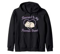 Bunny Mom Rabbit Rescue Adopt Don't Shop Bunny Foster Design Felpa con Cappuccio