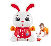 Bunny Musical Toy - Robot Elettronico Interattivo Bunny Con Luci LED Lampeggianti | Giocattolo Coniglio Ballando Con Musica E Effetti Sonori | Coniglio Illuminazione Educativa Per Tutti-
