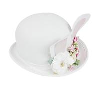 Bunny orees cappello cappello, rosario delle orecchie di coniglio per gli uomini,Cappello coniglio coniglio con fiori - Heathes di carnevale, eleganti costumi di Halloween, per il