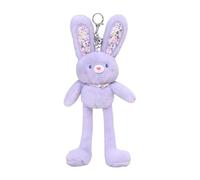 Bunny Plush Keychain - Plush PP Cotton Stuffed Keyring, Cute Bunny Bag Charm, Soft Rabbit Keychain | Kawaii Backpack Accessory For Handbag, Purse, Tote Decoration, Travel, School, Birthday Gift