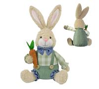 Bunny Plush - Plush Pp Cotton 18 x 12 x 32 cm | Easter Rabbit Cuddly Toy - Giant Bunny Style Easter Doll - Soft Stuffed Bâunny Toy | For Children Kids Boys Girls Friends Gift Use