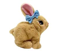 Bunny Plush Toy, interactive Rabbit, 6.69 inch Wiggling Ears and Hopping Movements, Realistic Design, Stuffed Animal Toy for Kids & Collectors Can Bring Outdoor