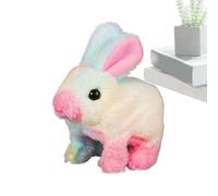 Bunny realistico, giocattoli di coniglio per - Animali di peluche coniglio giocattoli elettronici - saltare, scuotere il naso, le orecchie mescolando, i movimenti naturali, le figure interattive per