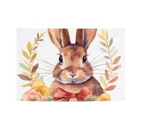 Bunny Rosette Banner Party Decor Sfondo Bandiera Festa di Compleanno Fotografia Sfondo Decorazione Banner e Segnali Decorazione Della Parete Banner Feste Forniture Bomboniere 180 x 119 cm