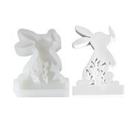 Bunny Shaped Baking Mold, Food Grade Silicone Animal Shaped Chocolate Mold, Multiple Cavities Non Stick Bunny Mold, Rabbit Shaped Soap Mold, Bunny Jelly Mold for Diy Chocolate, Candy, Jelly,