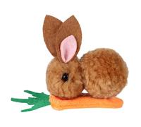 Bunny Shaped Hair Accessory, Easter Carrot Barrette, Festive Holiday Clip, Stylish Cartoon Design, Headwear for Women, Adorable Ornament, Parties, and Offering
