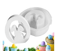Bunny Silicone Mold - Coniglio Candle For Resin Casting, Easter Egg DIY Craft Tool Durable Flessibile Accessory| Crafts Epoxy Molds With non-stick Design Candle Dessert Fondant Cake