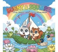 Bunny & Squirell - Cute Carrots & Nuts Coloring Boo: 50+ Adorable Bunny and Squirrel Illustrations in Cozy Woodland Scenes