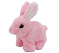 Bunny Toy, Realistic Animal Toy, 6.3x3.54in Jumping Cute Stuffed Rabbit, Electronic Pet Movements Ear Twitching, Interactive Plush Figure for Kids, Gifting, Home Playtime Fun