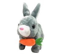 Bunny Toys - 6.7in saltare giocattolo coniglietto | Giocattoli interattivi di Pasqua, conigli elettronici che danzano giocattoli con suono, bambola di coniglio delle orecchie Wiggle Fun, a batt