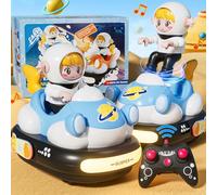 BunnyJOY Macchina Telecomandata Bambina Bambino, Auto Giocattolo con Luci e Suoni, Regalo Bambini 2 3 4 5 6 Anni, Giocattolo Educativo, Facile Telecomando, Blu