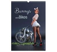 Bunnys and Bikes (Wandkalender 2026 DIN A3 hoch), CALVENDO Monatskalender: Ein Fotoshooting im Pin-Up Stil